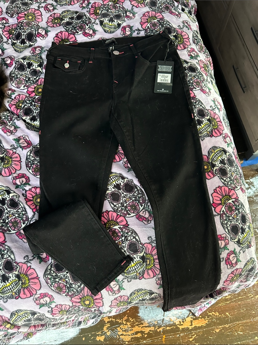 True Religion Black Skinny Jeans